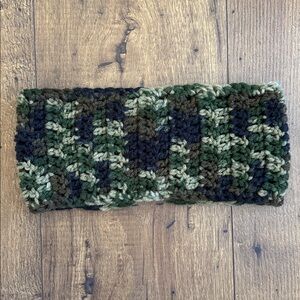 Handmade Camouflage Headband NEW APPROX MEASUREMENTS SHOWN